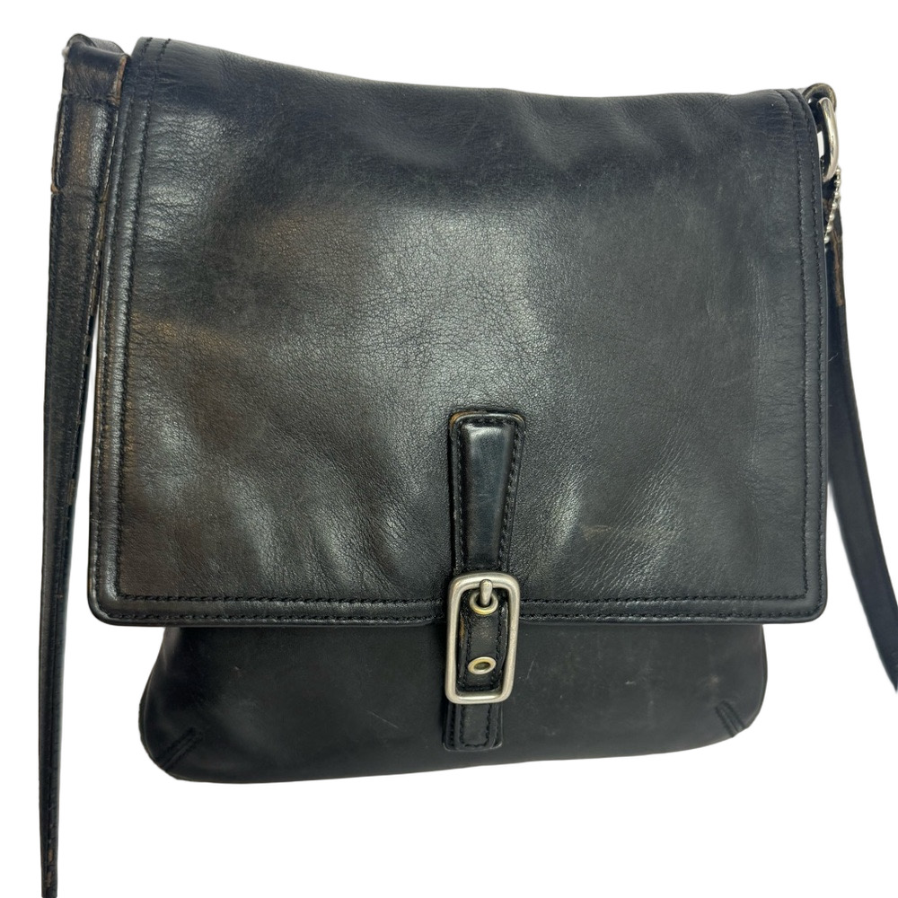#243 Coach Vintage Y2K Legacy Slim Flap Leather Crossbody Bag #9592